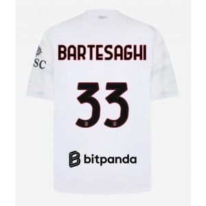 AC Milan Davide Bartesaghi #33 Jalkapallovaatteet Vieraspaita 2026-27 Lyhythihainen